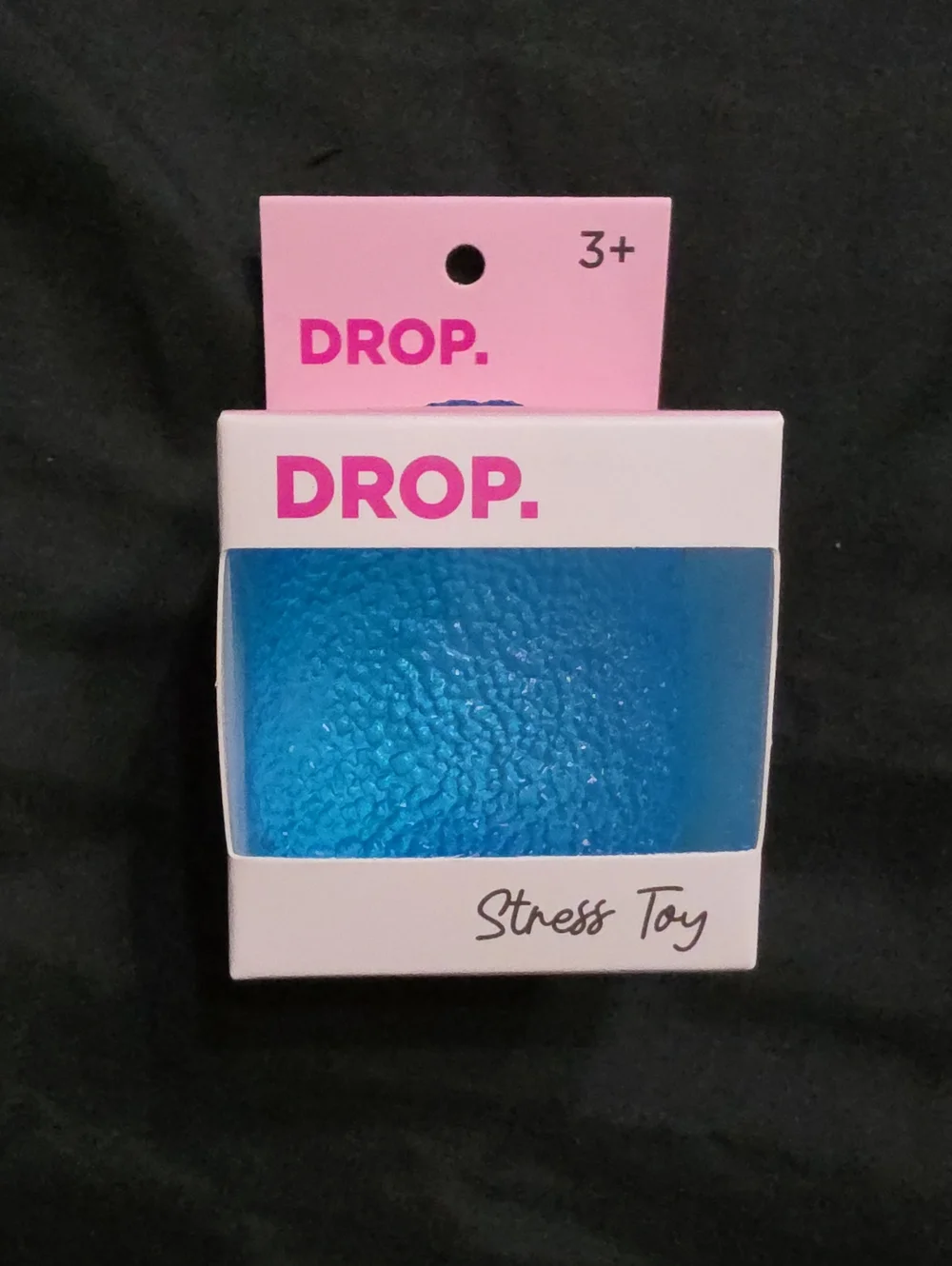 DROP. Blue Stress Toy in Display Box